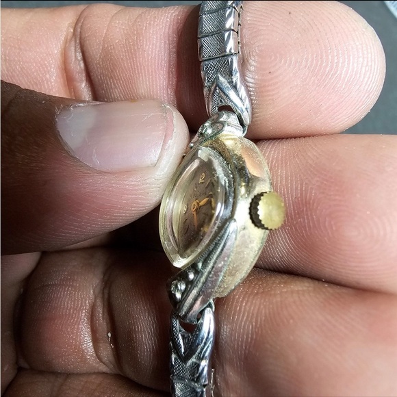 Vintage Bulova M5 Ladies Mechanical Wind Cocktail Watch 10k R.G.P Working - Picture 4 of 11